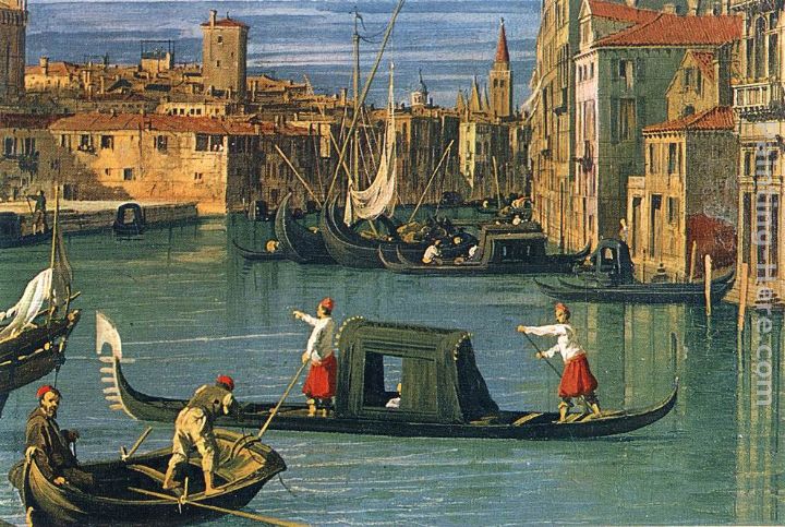 The Grand Canal at the Salute Church [detail] painting - Canaletto The Grand Canal at the Salute Church [detail] art painting